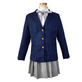 K-ON Mio Akiyama blaue Schuluniform Cosplay Kostüm Halloween Karneval Outfits
